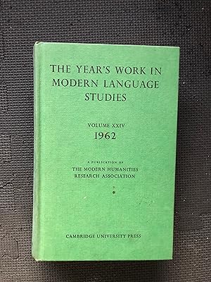 Immagine del venditore per The Year's Work In Modern Language Studies, Vol. 24, 1962 venduto da Cragsmoor Books