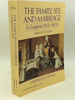 Seller image for THE FAMILY, SEX AND MARRIAGE IN ENGLAND 1500-1800 for sale by Kubik Fine Books Ltd., ABAA