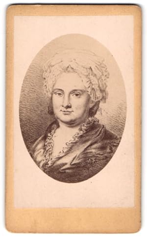 Bild des Verkufers fr Fotografie unbekannter Fotograf und Ort, Portrait Christiane von Goethe, Ehefrau von Johann Wolfgang von Goethe zum Verkauf von Bartko-Reher
