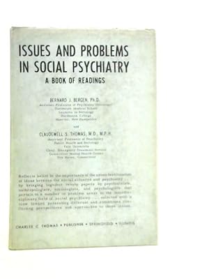 Imagen del vendedor de Issues and Problems In Social Psychiatry a la venta por World of Rare Books