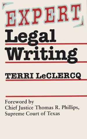 Seller image for Expert Legal Writing for sale by GreatBookPricesUK