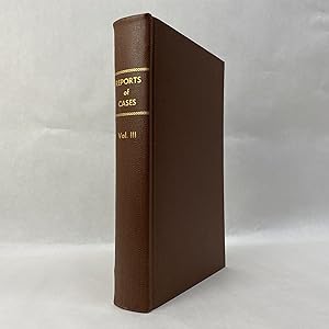 Image du vendeur pour REPORTS OF CASES IN THE REIGNS OF HEN. VIII. EDW. VI. Q. MARY, AND Q. ELIZ., PART III mis en vente par Atlanta Vintage Books