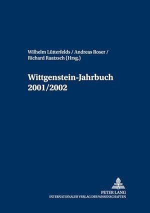 Bild des Verkufers fr Wittgenstein-Jahrbuch 2001/2002 zum Verkauf von Antiquariat Thomas Haker GmbH & Co. KG