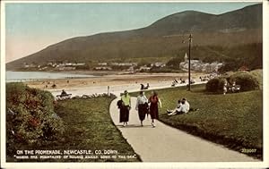 Seller image for Ansichtskarte / Postkarte Newcastle Bay Co. Down Nordirland, On the Promenade, Strand for sale by akpool GmbH