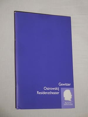 Imagen del vendedor de Programmheft 13 Bayerisches Staatsschauspiel Mnchen 1993/94. GEWITTER von Ostrowskij. Regie: Amelie Niermeyer, Bhnenbild: Heinz Hauser, Kostme: Margit Koppendorfer, techn. Ltg.: Thomas Wagenbauer. Mit Horst Sachtleben, Kai Hufnagel, Eva Rieck, Timo Dierkes, Christiane Robach, Natali Seelig, Fred Stillkrauth, Ellen Frank, Judith Hofmann, Heidy Forster a la venta por Fast alles Theater! Antiquariat fr die darstellenden Knste