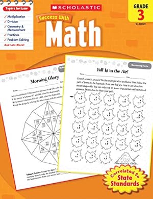 Immagine del venditore per Scholastic Success with Math, Grade 3 (Scholastic Success with Workbooks: Math) venduto da Pieuler Store