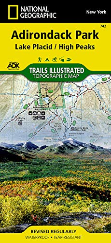 Seller image for Lake Placid/high Peaks, Adirondack Park: Trails Illustrated Other Rec. Areas (National Geographic Trails Illustrated Map) [Idioma Ingl?s] for sale by Pieuler Store