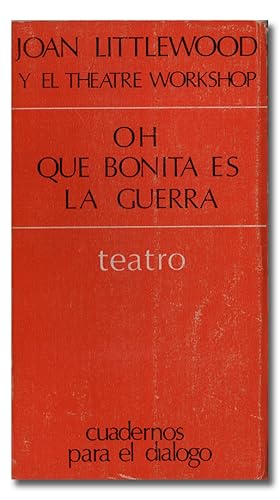 Immagine del venditore per Oh qu bonita es la guerra. venduto da Librera Berceo (Libros Antiguos)