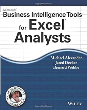 Seller image for Microsoft Business Intelligence Tools for Excel Analysts for sale by Pieuler Store