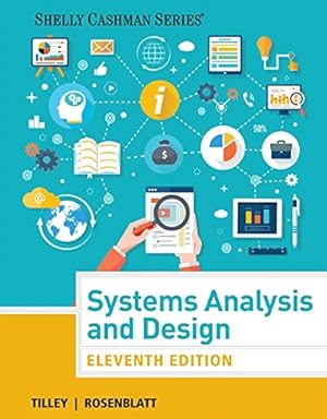 Seller image for Systems Analysis and Design (Shelly Cashman Series) for sale by Pieuler Store