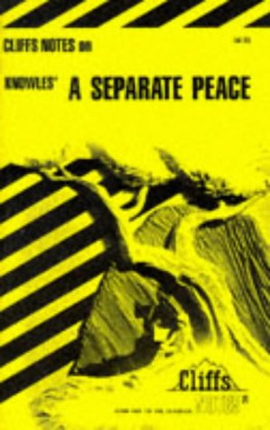 Imagen del vendedor de A Separate Peace (Cliffs Notes) a la venta por Pieuler Store