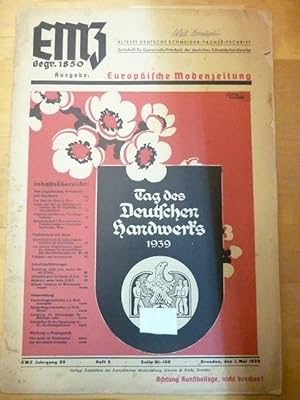EMZ Europäische Modenzeitung Mai 1939 Heft 5 Älteste Deutsche Schneider Fachzeitschrift