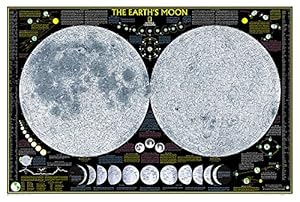 Imagen del vendedor de National Geographic: Earth's Moon Wall Map - Laminated (42.5 x 28.5 inches) (National Geographic Reference Map) a la venta por Pieuler Store