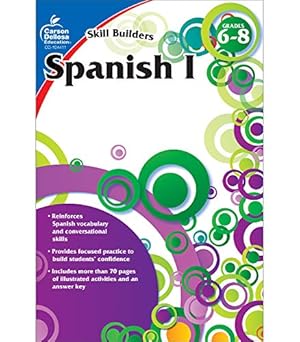 Immagine del venditore per Carson Dellosa ??" Skill Builders Spanish I Workbook, for Grades 6??"8, 80 Pages With Answer Key venduto da Pieuler Store