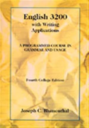 Seller image for English 3200 with Writing Applications: A Programmed Course in Grammar and Usage (College Series) for sale by Pieuler Store