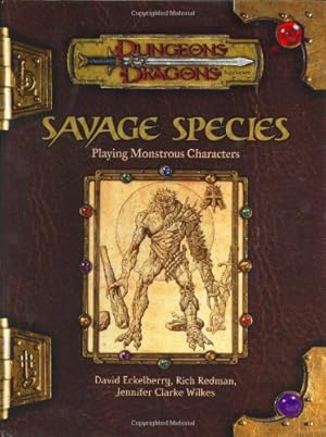 Immagine del venditore per Savage Species: Playing Monstrous Characters (Dungeons & Dragons Supplement) venduto da Pieuler Store