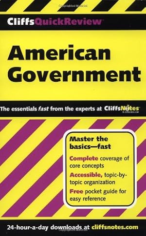 Seller image for CliffsQuickReview American Government (Cliffs Quick Review (Paperback)) for sale by Pieuler Store