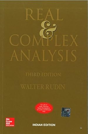 Image du vendeur pour Real And Complex Analysis, 3Rd Ed. mis en vente par Pieuler Store