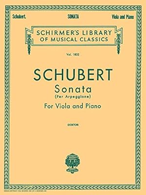 Seller image for Sonata per Arpeggione: Schirmer Library of Classics Volume 1832 Viola and Piano for sale by Pieuler Store
