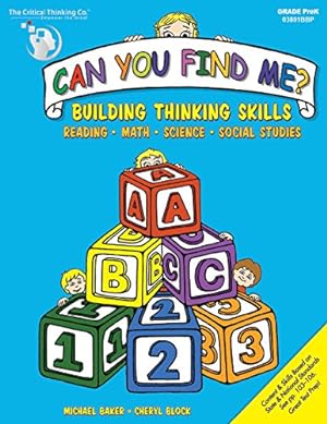 Immagine del venditore per Can You Find Me: Building Thinking Skills, Reading, Math, Science, Social Studies: PreK venduto da Pieuler Store