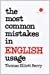 Bild des Verkufers fr The Most Common Mistakes in English Usage zum Verkauf von Pieuler Store