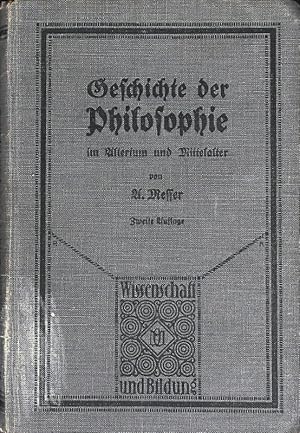 Bild des Verkufers fr Geschichte der Philosophie im Altertum und Mittelalter. Wissenschaft und Bildung; Bd. 107. zum Verkauf von Antiquariat Bookfarm