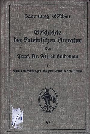 Bild des Verkufers fr Geschichte der rmischen Literatur. Sammlung Gschen; Bd. 52. zum Verkauf von Antiquariat Bookfarm