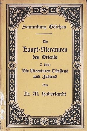 Bild des Verkufers fr Die Literaturen Ostasiens und Indiens. Sammlung Gschen; Bd. 162. zum Verkauf von Antiquariat Bookfarm