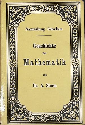 Seller image for Geschichte der Mathematik. Sammlung Gschen; Bd. 226. for sale by Antiquariat Bookfarm