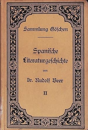 Bild des Verkufers fr Spanische Literaturgeschichte II. Sammlung Gschen; Bd. 168. zum Verkauf von Antiquariat Bookfarm