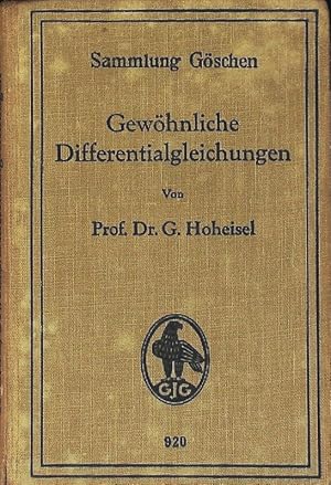 Bild des Verkufers fr Gewhnliche Differentialgleichungen. Sammlung Gschen; Bd. 920. zum Verkauf von Antiquariat Bookfarm