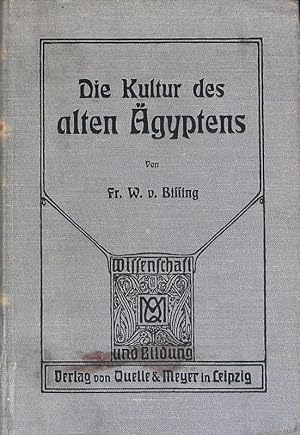 Bild des Verkufers fr Die Kultur des alten gyptens. Wissenschaft und Bildung; Bd. 121. zum Verkauf von Antiquariat Bookfarm