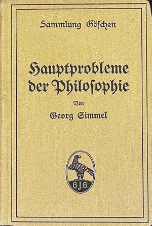 Bild des Verkufers fr Hauptprobleme der Philosophie. Sammlung Gschen; Bd. 500. zum Verkauf von Antiquariat Bookfarm