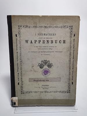 Bild des Verkufers fr Der Hannverische Adel. (= J. Siebmachers grosses und allgemeines Wappenbuch, Bd. 2, 9. Abt.) zum Verkauf von Antiquariat Bookfarm