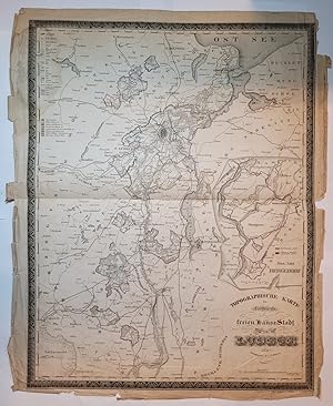 Topographische Karte des Gebiets der freien Hanse-Stadt Lübeck. 1827. Herausgegeben von H. L. und...