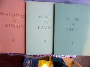 Seller image for Muses du monde-1 muse de Vienne-2 pinacothque de Munich-muse du Prado for sale by arobase livres