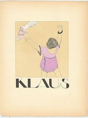 Klaus. [From] Feuillets d'art. Recueil de littérature et d'art contemporain.