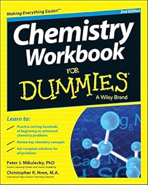 Seller image for Chemistry Workbook For Dummies (For Dummies Series) for sale by Pieuler Store