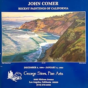 Seller image for John Comer: Recent Paintings of California for sale by Randall's Books