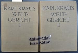 Kraus, Karl: Weltgericht I. und II. Band -