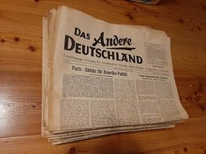 Das andere Deutschland. Unabhänige Zeitung für entschiedene demokratische Politik - Keiner Partei...