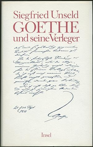 Imagen del vendedor de Goethe und seine Verleger. a la venta por Schsisches Auktionshaus & Antiquariat