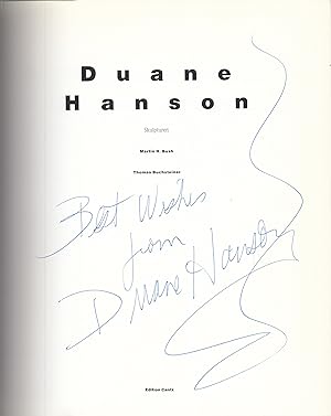 Seller image for Duane Hanson. Skulpturen [Widmungsexemplar, Signiert] for sale by Stefan Schuelke Fine Books