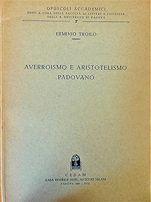 Averroismo e aristotelismo padovano