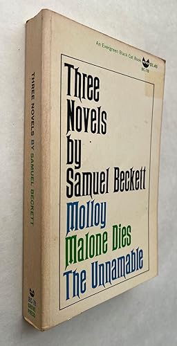 Imagen del vendedor de Three Novels by Samuel Beckett : Molloy, Malone Dies, The Unnamable a la venta por CALVELLO BOOKS
