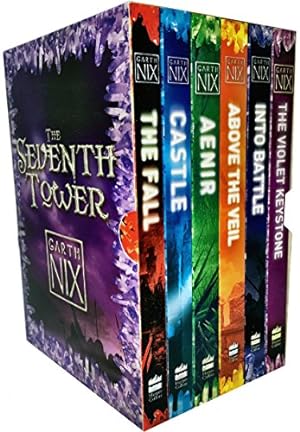 Seller image for Garth Nix The Seventh Tower Collection 6 Books Box Set (Aenir, Castle, The Fall, Into Battle, Above the Veil, The Violet Keystone) for sale by Pieuler Store