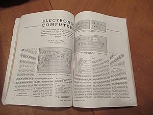 Image du vendeur pour Electronics. A Mcgraw-Hill Publication. August 1946 (Including) "Electronic Computers", By William Shannon mis en vente par Arroyo Seco Books, Pasadena, Member IOBA