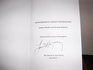 Seller image for Remembering Ernest Hemingway for sale by Old Scrolls Book Shop