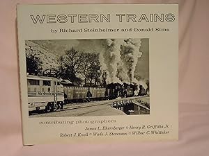 Bild des Verkufers fr WESTERN TRAINS zum Verkauf von Robert Gavora, Fine & Rare Books, ABAA