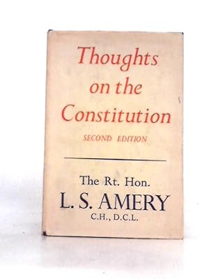 Imagen del vendedor de Thoughts on the Constitution a la venta por World of Rare Books